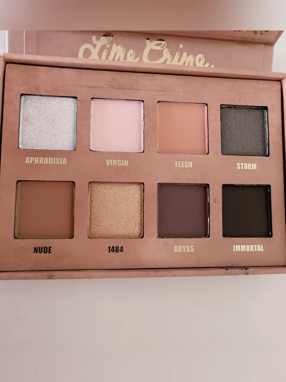 New Lime Crime Prelude Exposed Eyeshadow Palette